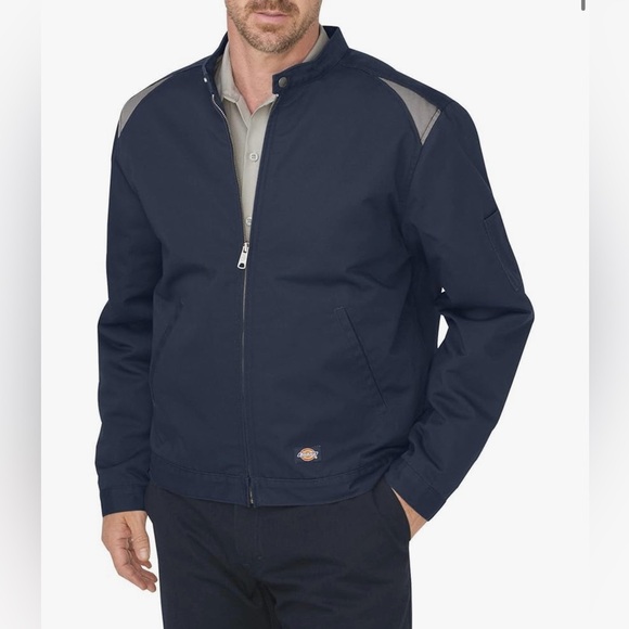 NWT Dickies Men's Dark Blue and Gray Lightweight Jacket - Picture 1 of 10